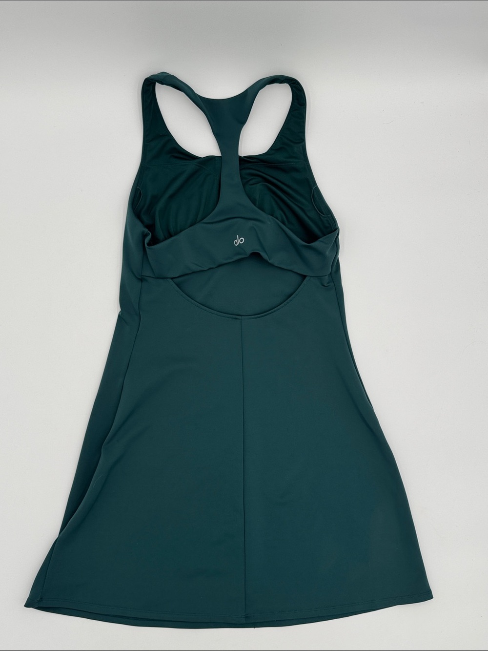 ALO Yoga Teal Green Racerback Dress